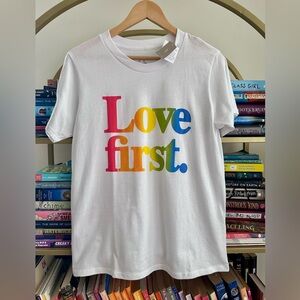 BNWT J.Crew x Human Rights Campaign “Love First” Tee 🌈🤍